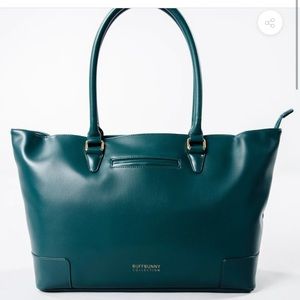 BUFF BUNNY Game Changer Teal Luxor Bag Tote Vegan Leather